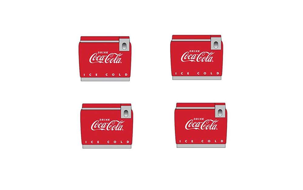 1950 s 1960 s coke chest cooler vending machine coke red model trains accessories diecast direct inc