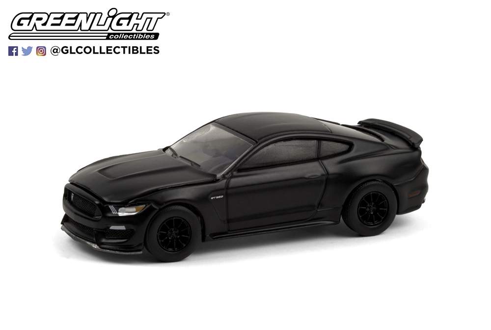 1:64 GreenLight 2016 Ford Shelby GT350 Black Bandit Series 24