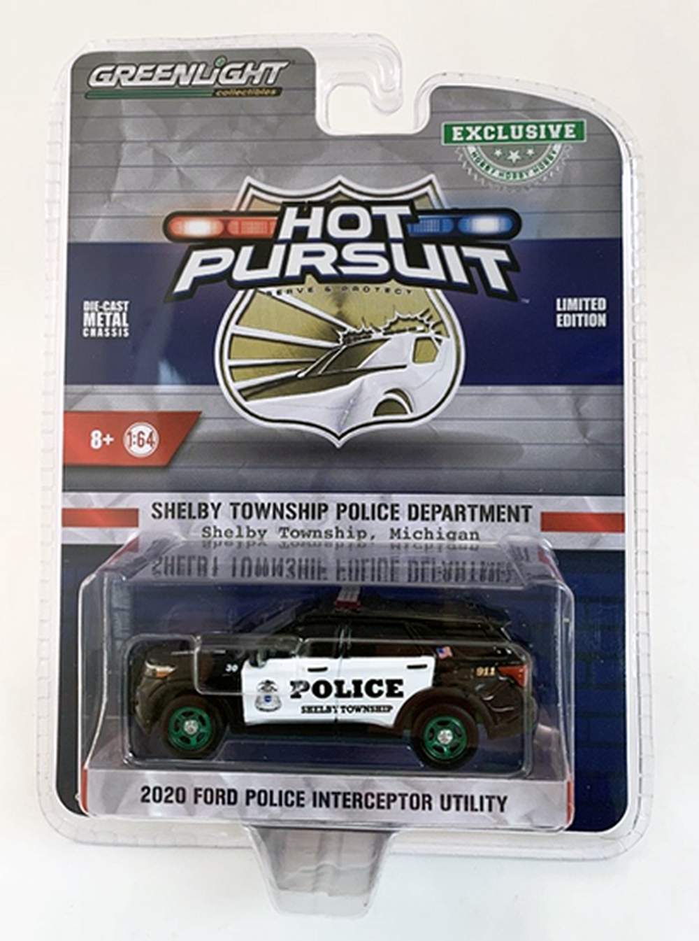 Greenlight Holt Pursuit 2020 Ford Police Interceptor Utility Shelby Township MI