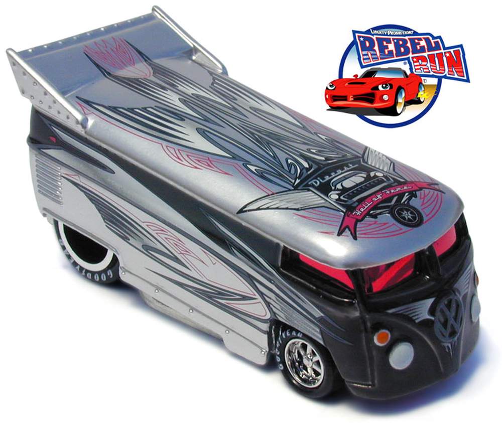 1:64 Rebel Run -Diecast Hall of Fame - VW Drag Bus Rebel Run