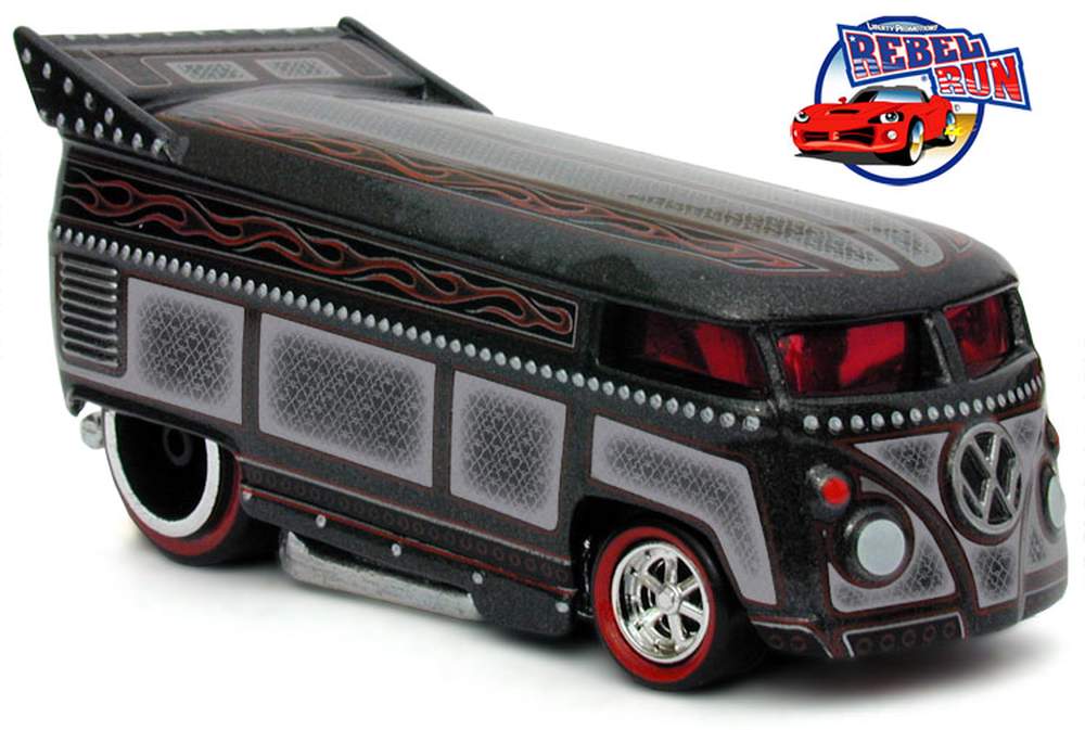 ホットウィール　VW ドラッグバス　REBEL RUN 1:64 Rebel Run - Hot Streak VW Drag Bus Diecast Supercon, Vintage