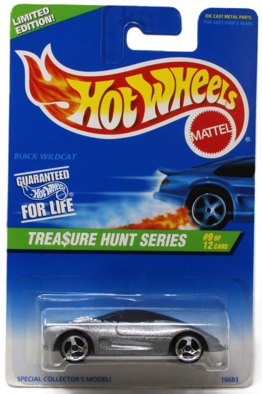 Treasure Hunt 1:64 Buick Wildcat (Silver), Vintage Diecast