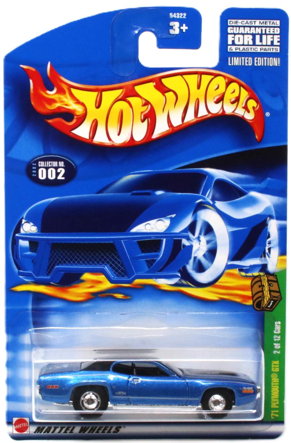 Treasure Hunt 1:64 '71 Plymouth GTX (Metalflake Dark Blue) w/Real