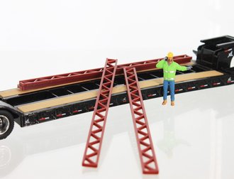 1:50 Construction Girders 4-Pack (Steel Red)