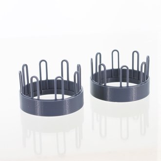 1:64 Hay Feeder - Open-Top Style - 2-Pack (Gray)