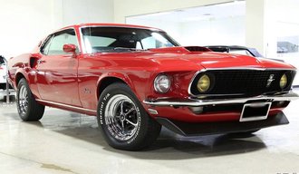 1:18 1969 Ford Mustang 600 (Flower Power Red)