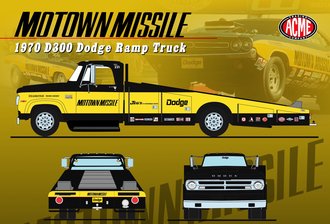 1:18 1970 Dodge D-300 Ramp Truck "Motown Missile"