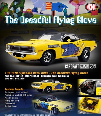 1:18 1970 Plymouth HEMI Cuda "The Dreadful Flying Glove"