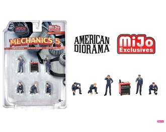 American Diorama 1:64 Figures - Mechanics 5 American Diorama 1:64 Figures - Mechanics 5