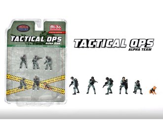 American Diorama 1:64 Figures - Tactical OPS Police Team
