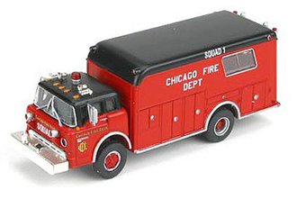 Ford C Fire Rescue "Chicago Fire Dept." *** Bad Blister Card ***