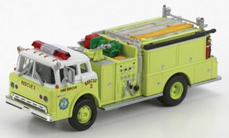 Ford C Fire Truck "Fire Rescue #2" (Lime Green)
