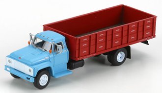 Ford F-850 Grain Truck (Blue w/Red Grain Bed)