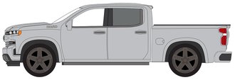 1:64 2019 Chevy Silverado High Country (Silver Ice)