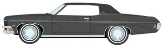 1:64 1970 Chevy Impala Custom Coupe Shadow Gray w/Flat Black Top