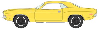 1:64 1970 Dodge Challenger (Bright Yellow)