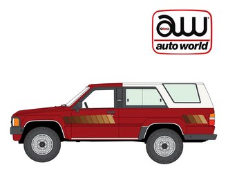 1:64 1984 Toyota 4Runner (Wine Red w/White Top)