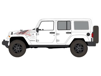 1:64 2016 Jeep Wrangler Backcountry Edition (White w/White Fenders)