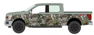 1:64 2020 Ford F-150 "Mossy Oak" (Silver Spruce w/Mountain Country Camo)