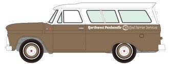1:64 1965 Chevy Suburban "Mobile Farrier" (Sierra Tan Poly w/White Roof)