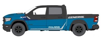 1:64 2023 RAM 1500 "Polaris" (Hydro Blue Effect w/Flat & Gloss Black)