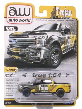 1:64 2019 Ford F-150 Lariat Truck "Trojan Tracks" (Yellow)