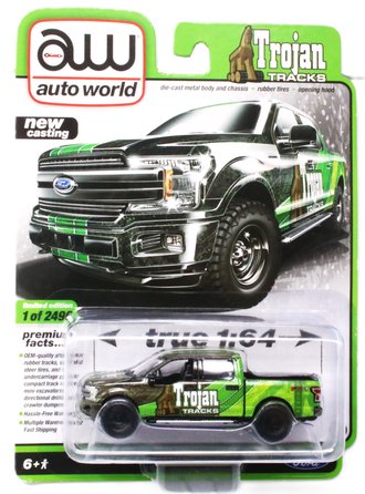 1:64 2019 Ford F-150 Lariat Truck "Trojan Tracks" (Green)
