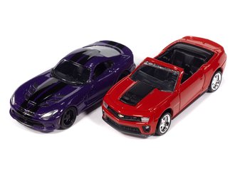1:64 Deluxe 2-Pack - 2013 Chevy Camaro ZL1 & 2017 Dodge Viper GTC (Inferno Orange/Stryker Purple) 1:64 Deluxe 2-Pack - 2013 Chevy Camaro ZL1 & 2017 Dodge Viper GTC (Inferno Orange/Stryker Purple)