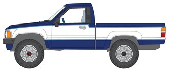 1:64 1984 Toyota SR5 (Dark Blue Metallic/White) 1:64 1984 Toyota SR5 (Dark Blue Metallic/White)