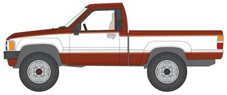 1:64 1984 Toyota SR5 (Copper Metallic/White) 1:64 1984 Toyota SR5 (Copper Metallic/White)