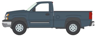 1:64 2007 Chevy Silverado (Blue Granite) 1:64 2007 Chevy Silverado (Blue Granite)