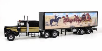 1:18 Kenworth W900A w/Reefer Trailer "Bandit Trucking" 1:18 Kenworth W900A w/Reefer Trailer "Bandit Trucking"