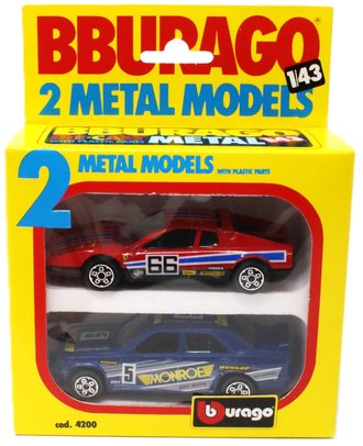 1:43 Ferrari 512 BB #66, Mercedes 190 E #5