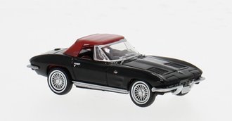 1:87 1963 Chevrolet Corvette C2 Convertible (Black)