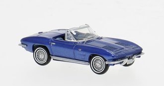 1:87 1962 Chevrolet Corvette C2 Convertible (Blue)