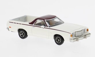 1:87 1977 Ford Ranchero (White/Dark Red) 1:87 1977 Ford Ranchero (White/Dark Red)
