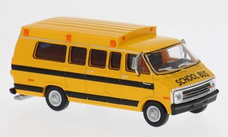 1:87 1975 Dodge B 200 School Bus (Yellow) 1:87 1975 Dodge B 200 School Bus (Yellow)