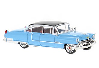 1:87 1955 Cadillac Fleetwood (Light Blue/Black)