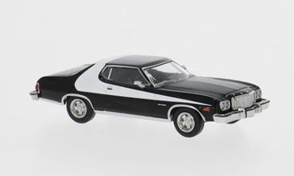1:87 1976 Ford Gran Torino (Black/White)