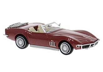 1:87 1967 Chevrolet Corvette C3 Convertible (Dark Red)