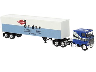 1:87 1978 Ford CLT 9000 w/Van Trailer "Diamond Sugar" 1:87 1978 Ford CLT 9000 w/Van Trailer "Diamond Sugar"
