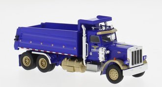 1:87 1973 Peterbilt 359 Dump Truck "Force Corporation" (Blue)