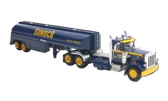 1:87 1973 Peterbilt 359 w/Tanker Trailer "Sunoco"