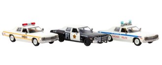 1:87 1974 Dodge Monaco "Blue Brothers" (Set of 3) 1:87 1974 Dodge Monaco "Blue Brothers" (Set of 3)