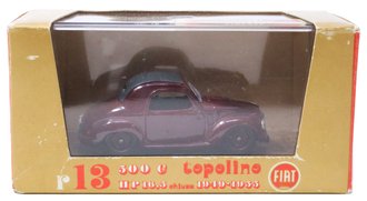 1:43 Fiat 500C Topoline 16.5 HP (Burgundy)