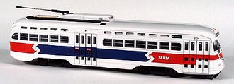 1:50 PCC Street Car "Septa" 1:50 PCC Street Car "Septa"