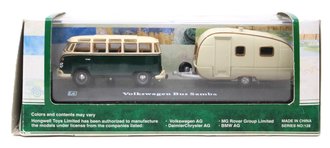 1:87 Volkswagen Bus Samba w/Pull Behind Camper