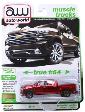 Chase 1:64 2019 Chevy Silverado High Country (Version A)