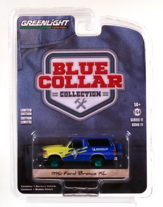 Chase 1:64 Blue Collar Collection Series 11 - 1996 Ford Bronco XL "Michelin Tires"