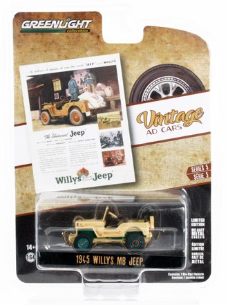 Chase 1:64 1945 Willys MB Jeep "The Universal Jeep" Chase 1:64 1945 Willys MB Jeep "The Universal Jeep"